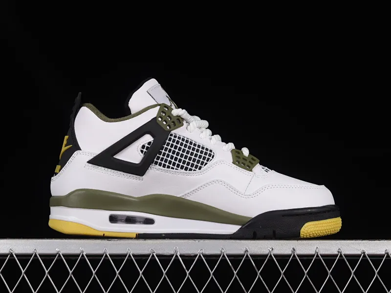 All categories Air Jordan Jordan series basketball shoes Air Jordan 4 Air Jordan 4 Retro AJ4 Joe 4 white and green men's cultural basketball shoes CT8527-900